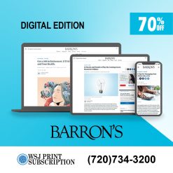 Barron’s News Digital Subscription for 2 Years | Save a 70%