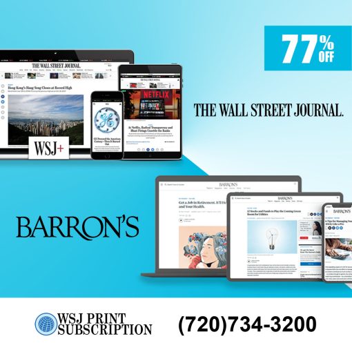 WSJ and Barron's Newspaper Subscription 5-Year Bundle Package