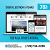 Wall Street Journal Newspaper 5-Year Digital Subscription