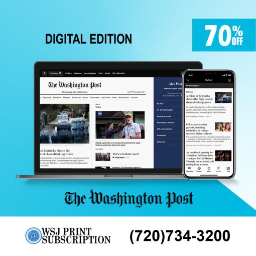 Washington Post Digital Subscription 2-Year with 70% Discount