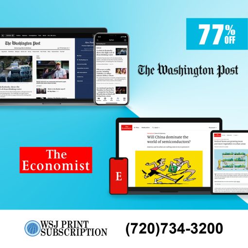 Washington Post News and The Economist Subscription for $129